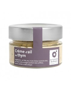 Garlic cream with thyme